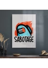 Decovetro Cam Tablo Among Us Sabotage 30x40 cm