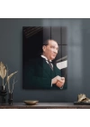 Decovetro Cam Tablo Atatürk Takım Elbiseli 50x70 cm