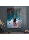 Decovetro Cam Tablo Bisikletli Çocuk 50x70 cm