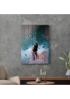 Decovetro Cam Tablo Bisikletli Çocuk 70x100 cm