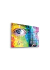 Decovetro Cam Tablo Colourful Woman Eye 30x40 cm