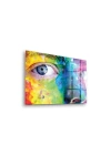 Decovetro Cam Tablo Colourful Woman Eye 70x100 cm