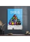 Decovetro Cam Tablo Gamer Gezegen Among Us 50x70 cm