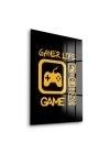 Decovetro Cam Tablo Gamer Life 30x40 cm