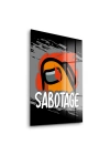 Decovetro Cam Tablo Gamer Sabotage Among Us 30x40 cm