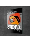 Decovetro Cam Tablo Gamer Sabotage Among Us 30x40 cm