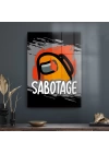 Decovetro Cam Tablo Gamer Sabotage Among Us 30x40 cm