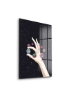 Decovetro Cam Tablo Hand And Planets 30x40 cm