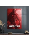 Decovetro Cam Tablo Kırmızı Rainbowsix Siege 30x40 cm