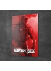 Decovetro Cam Tablo Kırmızı Rainbowsix Siege 30x40 cm