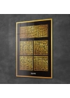 Decovetro Cam Tablo Kufi Yazılı Dini İslami Tablo 70x100 cm