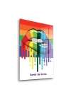 Decovetro Cam Tablo Love is Love Retro 30x40 cm