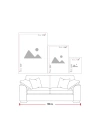 Decovetro Cam Tablo Minimal Geyik Desenli 50x70 cm