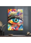 Decovetro Cam Tablo Modern Colourful Eyes 30x40 cm