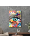 Decovetro Cam Tablo Modern Colourful Eyes 50x70 cm