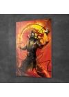 Decovetro Cam Tablo Mortal Kombat Scorpion Poster 30x40 cm