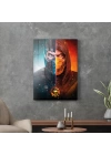 Decovetro Cam Tablo Mortal Kombat Subzero vs Scorpion Poster 50x70 cm