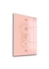 Decovetro Cam Tablo Pink Eye And Butterfly 30x40 cm