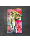 Decovetro Cam Tablo Pop Art Aslan 30x40 cm