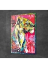 Decovetro Cam Tablo Pop Art Aslan 50x70 cm