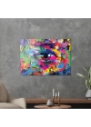 Decovetro Cam Tablo Pop Art Colourful Eye 30x40 cm