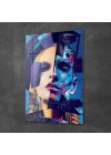Decovetro Cam Tablo Pop Art Inked Woman 70x100 cm