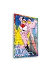 Decovetro Cam Tablo Pop Art Pembe Panter 30x40 cm