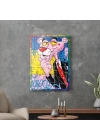 Decovetro Cam Tablo Pop Art Pembe Panter 30x40 cm