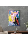 Decovetro Cam Tablo Pop Art Pembe Panter 50x70 cm