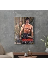 Decovetro Cam Tablo Rambo Film Afiş 30x40 cm