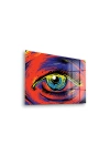 Decovetro Cam Tablo Red Colour Eye 70x100 cm