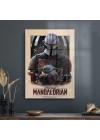 Decovetro Cam Tablo Renkli Mandalorian 50x70 cm