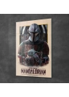 Decovetro Cam Tablo Renkli Mandalorian 50x70 cm