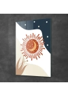 Decovetro Cam Tablo Shiny Sun And Moon 30x40 cm