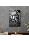 Decovetro Cam Tablo Siyah Beyaz Gandalf 30x40 cm