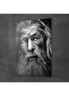 Decovetro Cam Tablo Siyah Beyaz Gandalf 50x70 cm