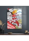 Decovetro Cam Tablo Spider-Man Comics 30x40 cm