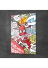 Decovetro Cam Tablo Spider-Man Comics 30x40 cm