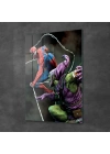 Decovetro Cam Tablo Spiderman Vs Green Goblin Web 30x40 cm