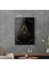 Decovetro Cam Tablo Spiritual Eye Dark 50x70 cm