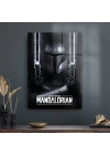 Decovetro Cam Tablo Star Wars Mandalorian Black Saber 50x70 cm