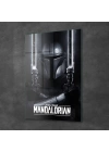 Decovetro Cam Tablo Star Wars Mandalorian Black Saber 70x100 cm