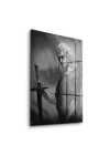 Decovetro Cam Tablo The Witcher Siyah Beyaz 30x40 cm