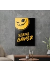 Decovetro Cam Tablo Turuncu Serial Gamer Yazılı 50x70 cm