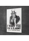 Decovetro Cam Tablo US Army Call 50x70 cm