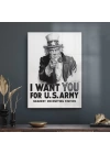 Decovetro Cam Tablo US Army Call 50x70 cm