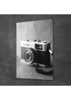 Decovetro Cam Tablo Vintage Fotoğraf makinesi 30x40 cm
