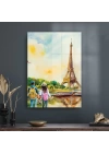 Decovetro Cam Tablo Yağlı Boya Paris Eyfel 70x100 cm