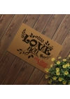 Decovetro Kapı Önü Halı Paspas Love You Desenli 40 x 60 cm