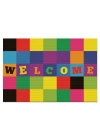 Decovetro Kapı Önü Halı Paspas Welcome Renkli Desenli 40 x 60 Cm